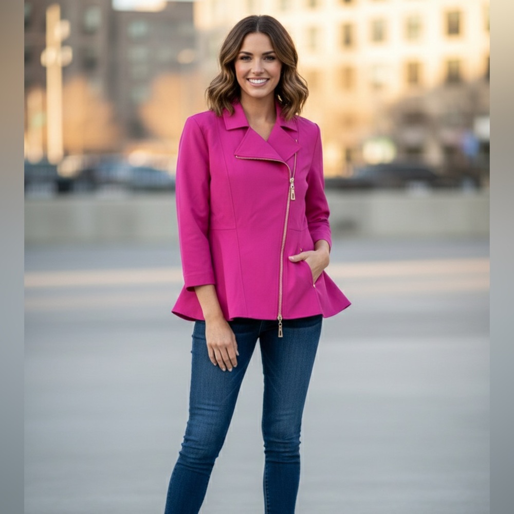 Women's Pink Jacket Mod/ x New - Picture 10 of 10